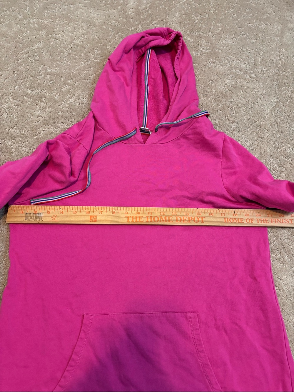 Boden Size 12 Pink Hooded Pullover Sweatshirt